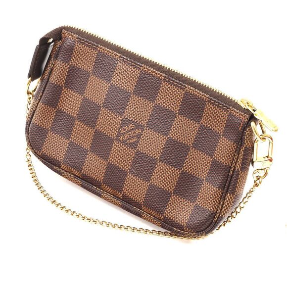 Louis Vuitton Mini Pochette Damier Ebene Accessory Pouch - Picture 2 of 8